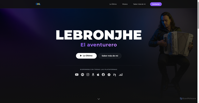 Security scan screenshot of https://lebronjhe.pages.dev/