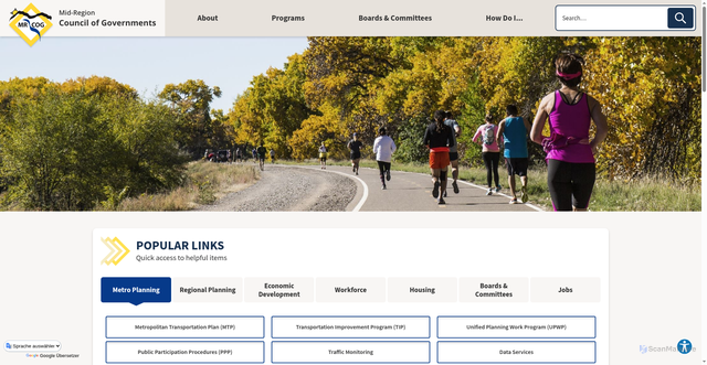 Security scan screenshot of https://mrcog-nm.gov/