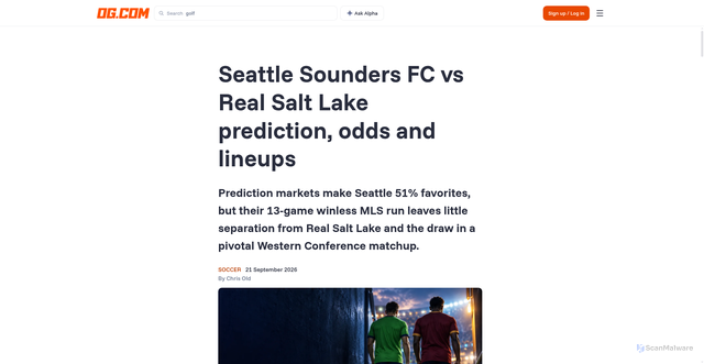 Security scan screenshot of https://og.com/learn/seattle-sounders-fc-real-salt-lake-09-26-prediction
