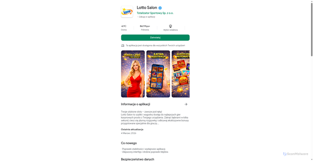 Security scan screenshot of http://bliklosowanie.com/