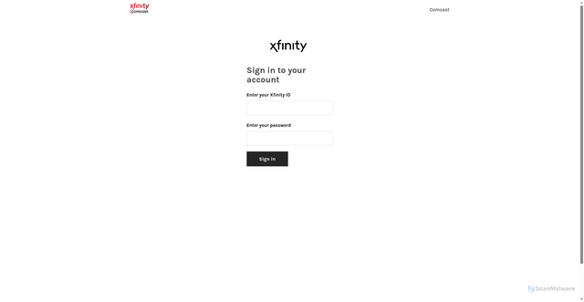 Security scan screenshot of https://xfinitymailid.weebly.com