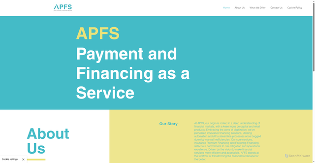 Security scan screenshot of https://apfsenterprise.com