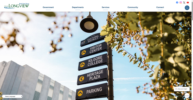 Security scan screenshot of https://longviewtexas.gov/