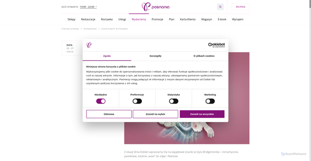 Security scan screenshot of https://posnania.eu/wydarzenia/dzien-kobiet-w-posnanii-2/