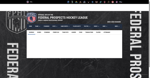 Security scan screenshot of https://www.federalhockey.com/stats