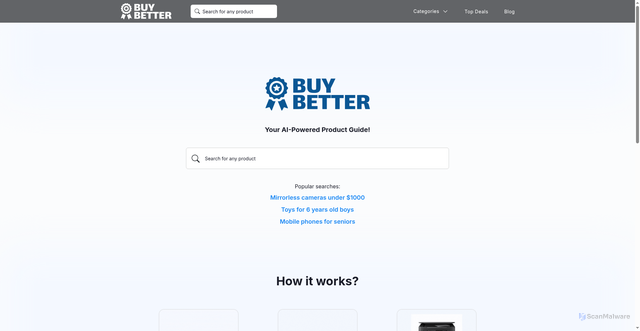 Security scan screenshot of https://agent.buybetter.ai
