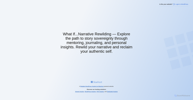 Security scan screenshot of https://whatifnarrativerewilding.com/