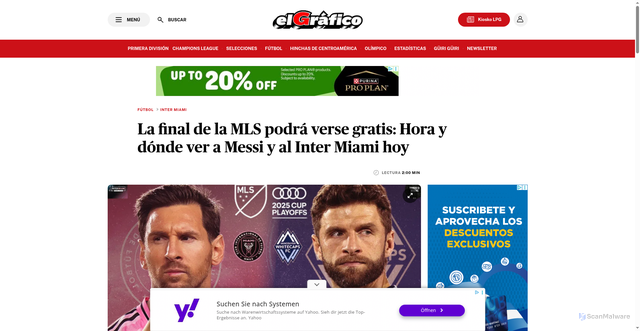 Security scan screenshot of https://www.elgrafico.com/futbol/la-final-de-la-mls-podra-verse-gratis-hora-y-donde-ver-a-messi-y-al-inter-miami-hoy-20251206-0004.html