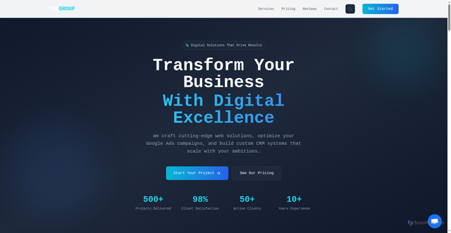 Security scan screenshot of http://yrkgroup.com/