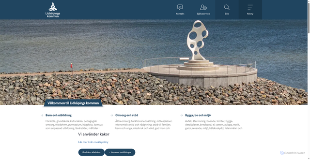 Security scan screenshot of https://lidkoping.se/