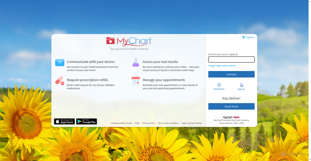 Security scan screenshot of https://et4001.epicmychart.com