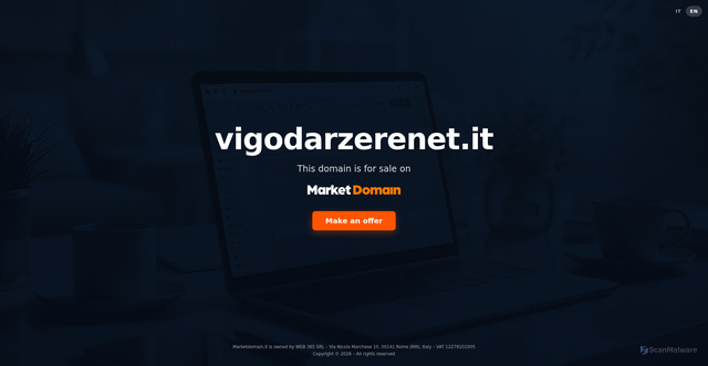 Security scan screenshot of https://www.vigodarzerenet.it
