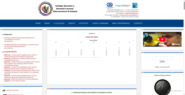 Security scan screenshot of https://www.geometrict.it/
