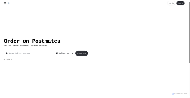 Security scan screenshot of https://postmates.com