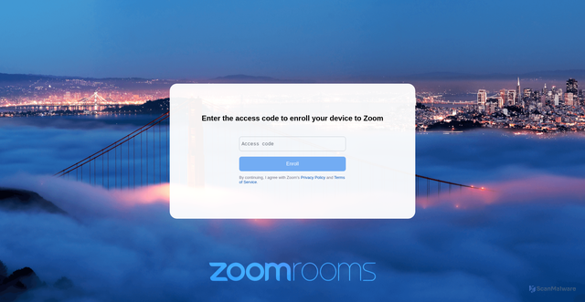 Security scan screenshot of https://zdm.zoom.us
