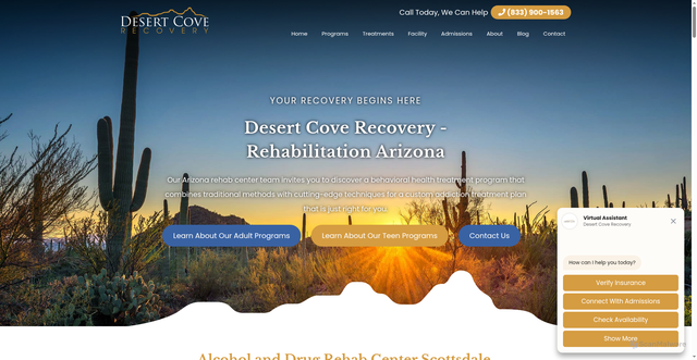 Security scan screenshot of http://desertcoverecovery.com/drug-rehab-arizona-245798bc/