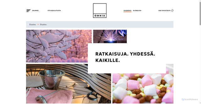 Security scan screenshot of https://omnia.fi