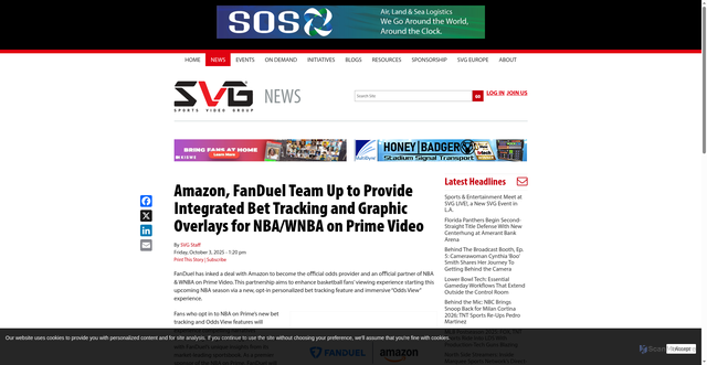 Security scan screenshot of https://www.sportsvideo.org/2025/10/03/amazon-fanduel-team-up-to-provide-integrated-bet-tracking-and-graphic-overlays-for-nba-wnba-on-prime-video/
