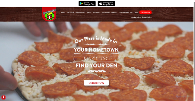 Security scan screenshot of https://www.foxspizza.com/