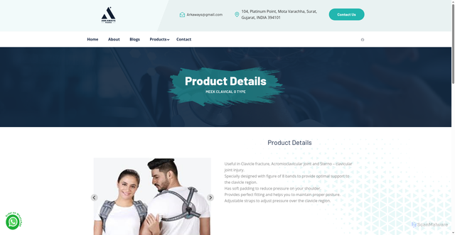 Security scan screenshot of https://client-arkaways.pages.dev/product/meek-clavical-0-type