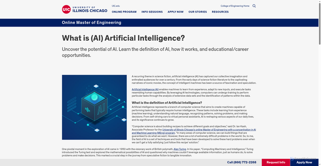 Security scan screenshot of https://meng.uic.edu/news-stories/ai-artificial-intelligence-what-is-the-definition-of-ai-and-how-does-ai-work/