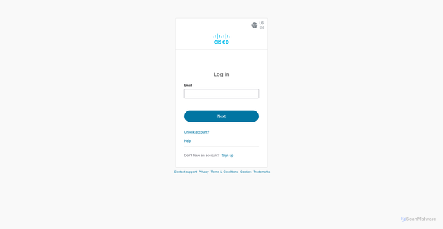 Security scan screenshot of https://ciscosales--c.vf.force.com