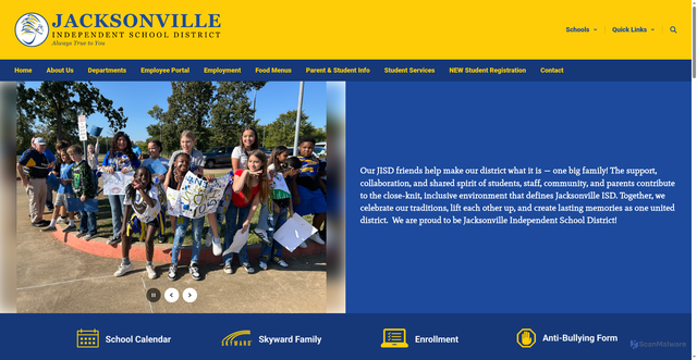 Security scan screenshot of https://www.jisd.org/