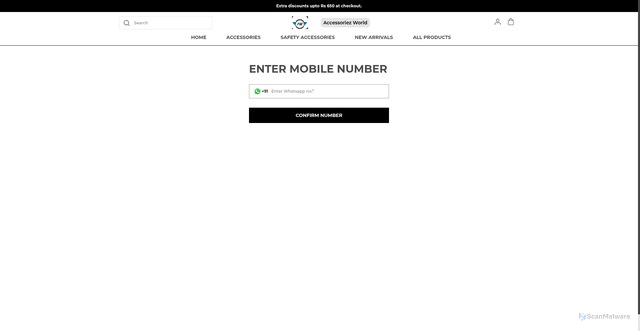 Security scan screenshot of https://accessoriezworld.com/orders