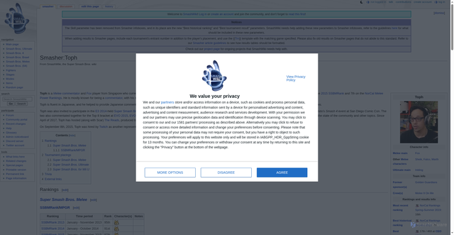 Security scan screenshot of https://www.ssbwiki.com/Smasher:Toph