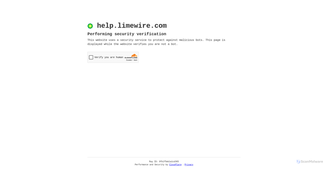 Security scan screenshot of https://help.limewire.com/hc/en-us/requests/new
