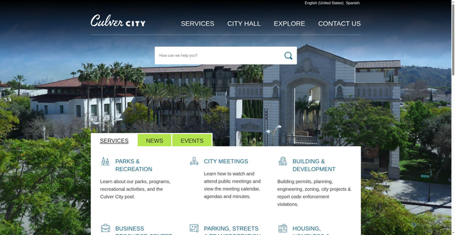 Security scan screenshot of https://culvercity.gov