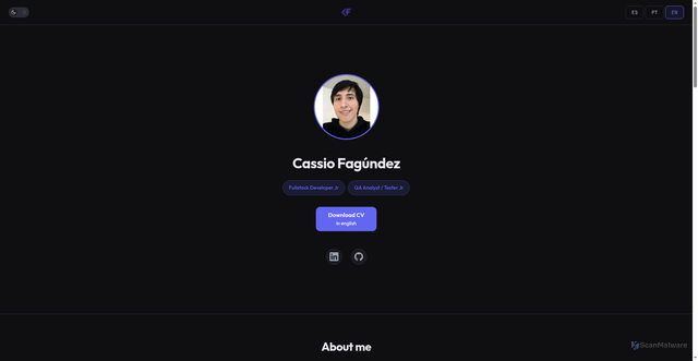 Security scan screenshot of https://cyfv.dev/