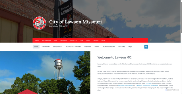 Security scan screenshot of https://lawsonmo.gov/