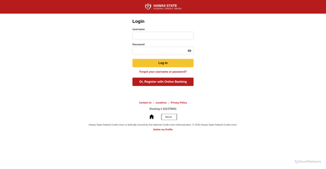 Security scan screenshot of http://hawaiistatemembers.net/