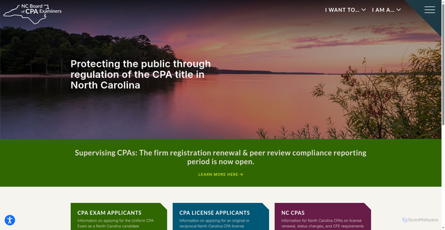 Security scan screenshot of https://nccpaboard.gov/