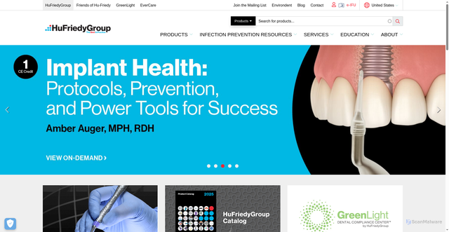 Security scan screenshot of https://hufriedygroup.com