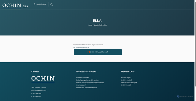 Security scan screenshot of https://ella.ochin.org