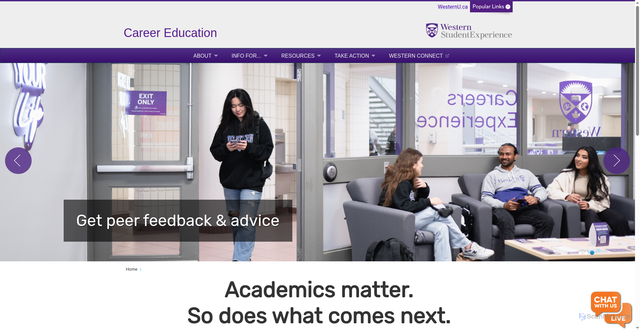 Security scan screenshot of https://career.uwo.ca