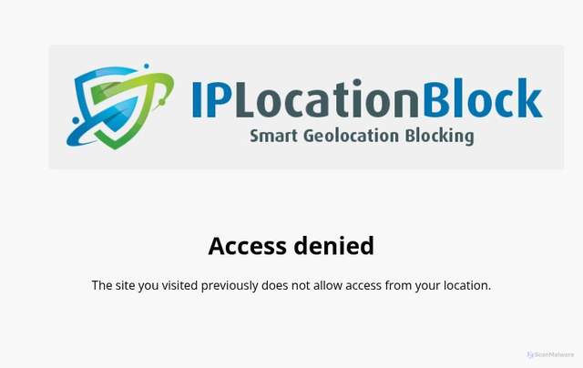 Security scan screenshot of https://blocked.iplocationblock.com/