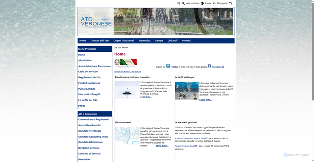 Security scan screenshot of https://www.atoveronese.it/