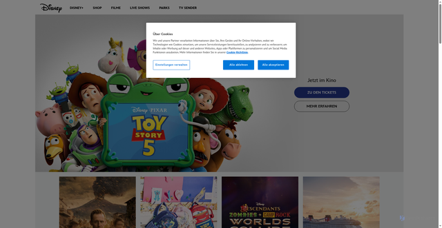 Security scan screenshot of https://www.disney.com