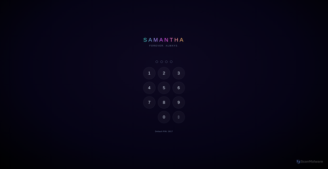 Security scan screenshot of http://samantha-1j0.pages.dev/
