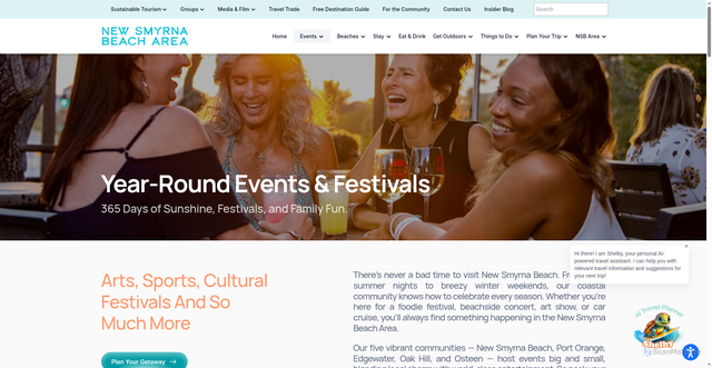 Security scan screenshot of https://www.visitnsbfl.com/events