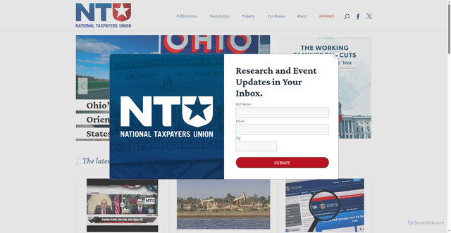 Security scan screenshot of https://www.ntu.org/