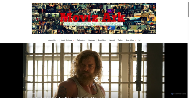 Security scan screenshot of https://movizark.com/2025/08/07/motor-city-new-image-reveals-an-unrecognizable-alan-ritchson-check-it-out/