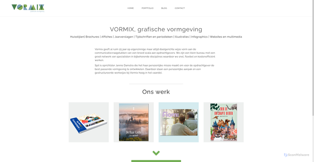 Security scan screenshot of https://vormix.nl