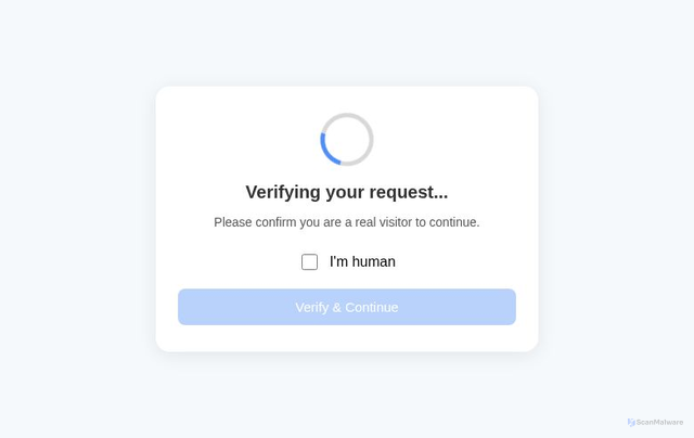 Security scan screenshot of https://onlinecustomerservice.info/human.php