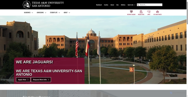 Security scan screenshot of https://www.tamusa.edu/