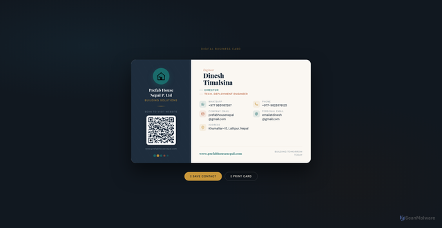 Security scan screenshot of https://prefabnepal-72crfxjwmm.edgeone.app/