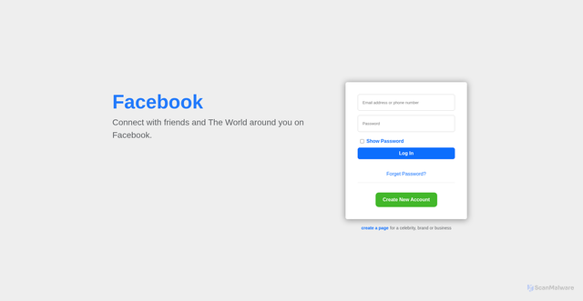 Security scan screenshot of http://facebook-blond.vercel.app/